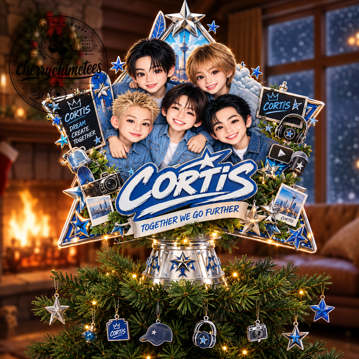 CORTIS Together We Go Further Christmas Tree Topper