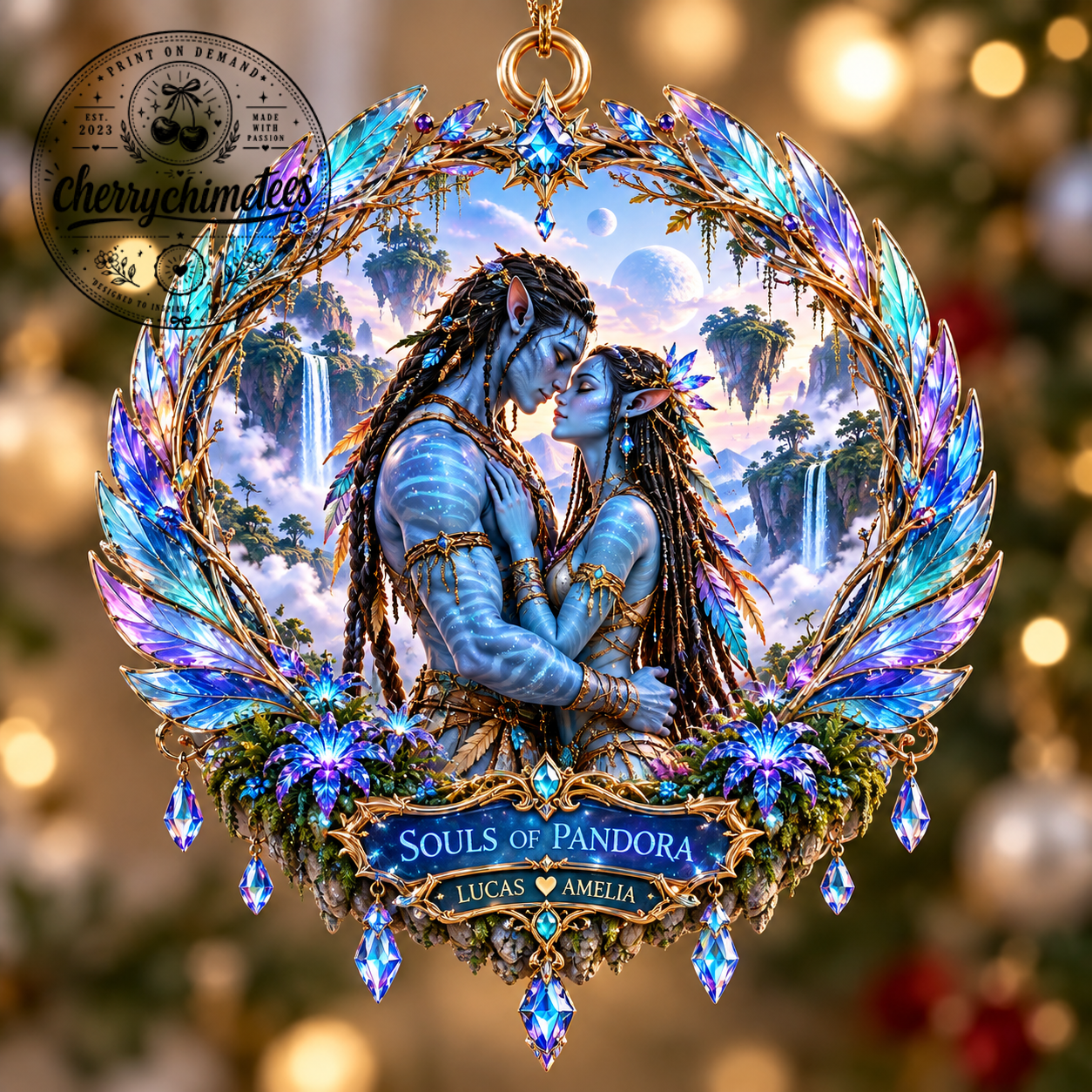 Avatar Inspired Pandora Couple Ornament