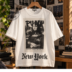 Yeonjun Punk Mona Lisa New York Graphic T-Shirt