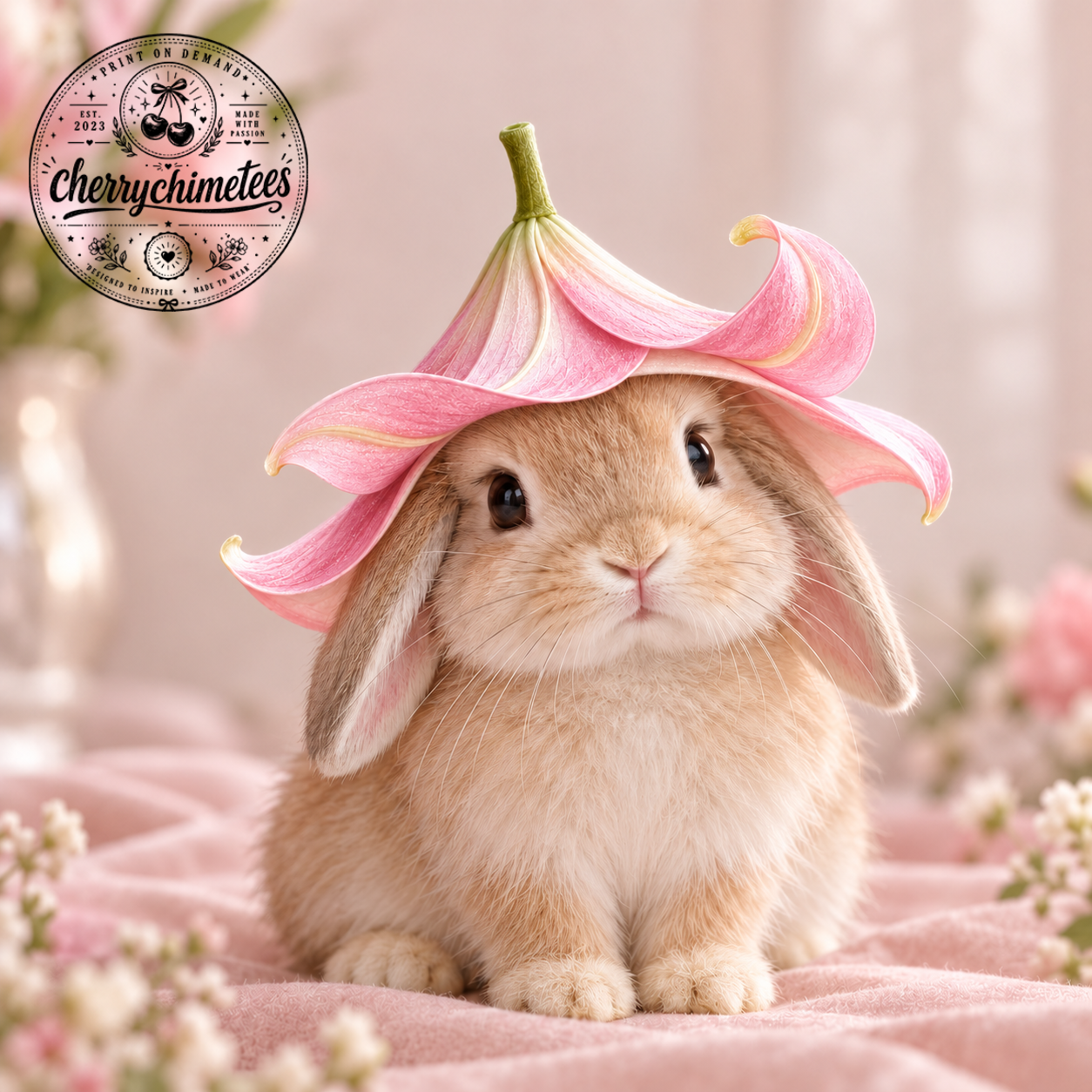 hat (1) Pink Lily Pet Hat